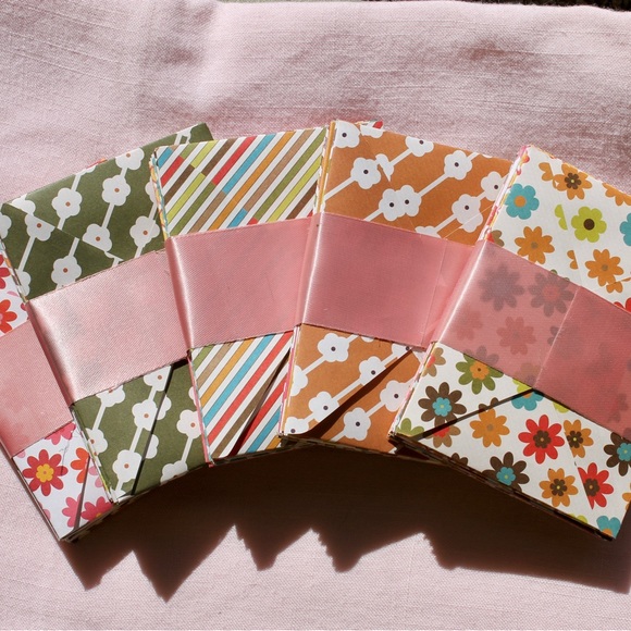 50-pack of multi-pattern handmade envelopes • 3”x4” • includes 1 card/ea - Picture 2 of 8